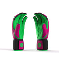 Closeup of long cuff with embroidered Drip & Rip logo on Big Drip Energy batting gloves