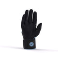 Player wearing Black Ice Drip & Rip leather batting gloves at the plate