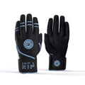 Drip & Rip Baller Series long cuff batting gloves in Black Ice – baseball/softball, top view