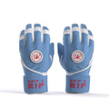 Cotton Candy Drip & Rip batting gloves palm view showing premium leather grip