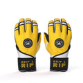 Danger Zone Drip & Rip batting gloves palm view showing premium leather grip