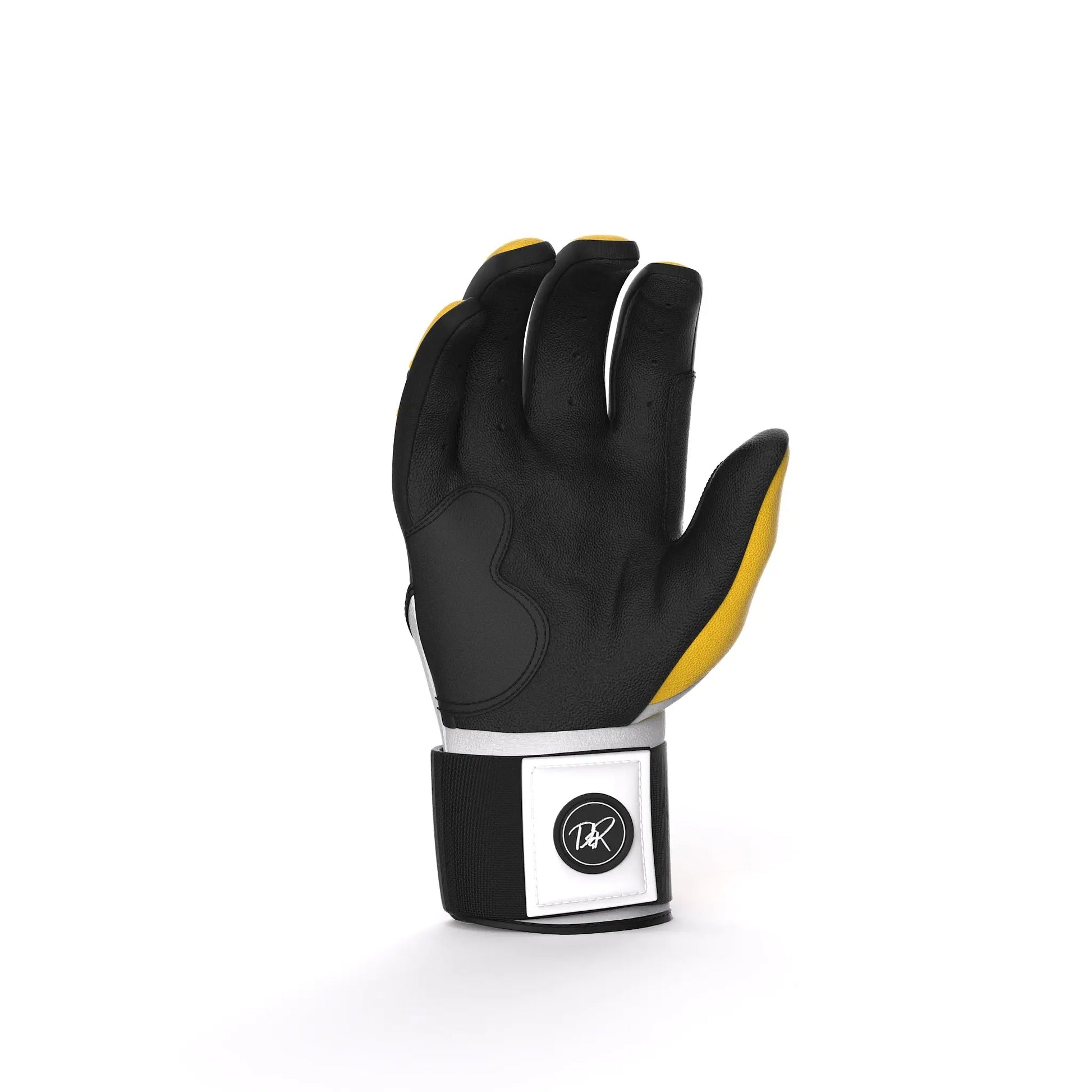 Danger Zone Drip & Rip batting gloves palm view showing premium leather grip