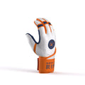 Closeup of long cuff with embroidered Drip & Rip logo on Freezer Burn batting gloves