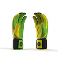 Closeup of long cuff with embroidered Drip & Rip logo on Limelight batting gloves