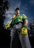 Drip & Rip™ 'Baller' Series Premium Leather Long Cuff Batting Glove Limelight - Drip & Rip