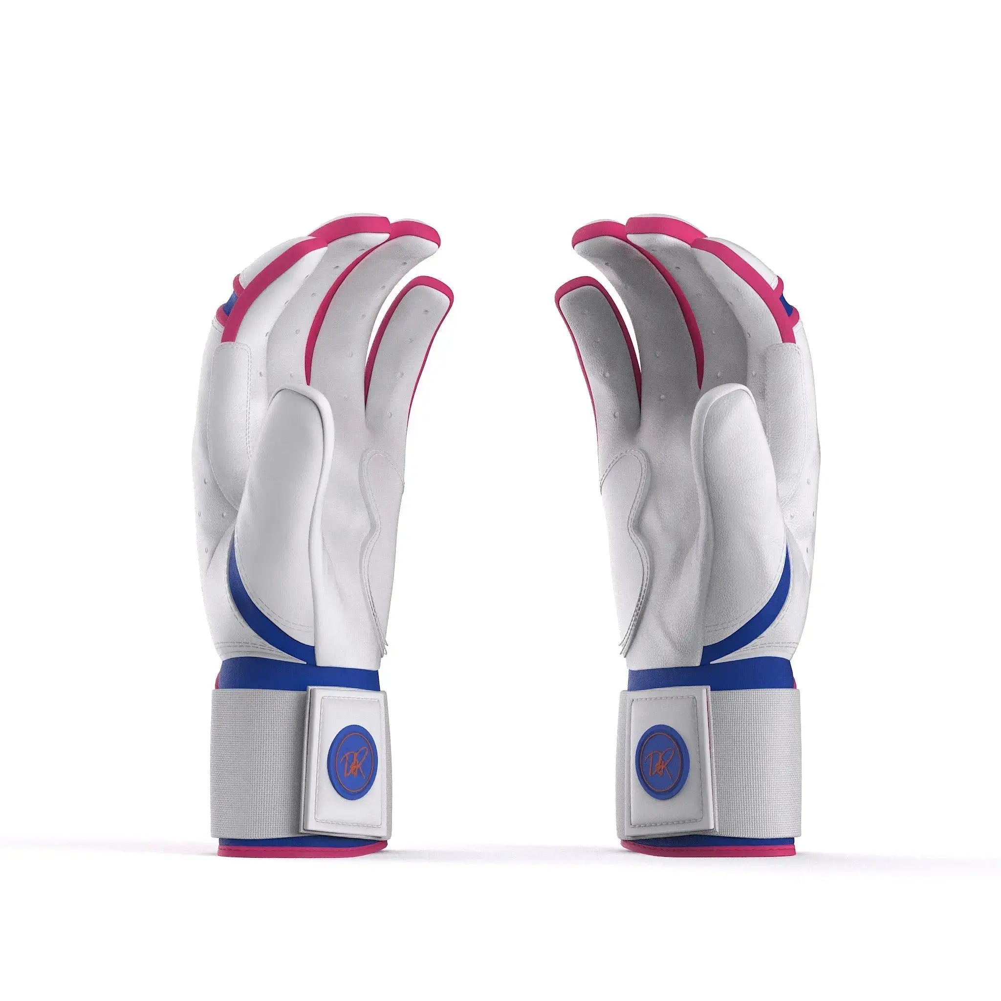 Drip & Rip™ 'Baller' Series Premium Leather Long Cuff Batting Glove South Beach Smoke - Drip & Rip