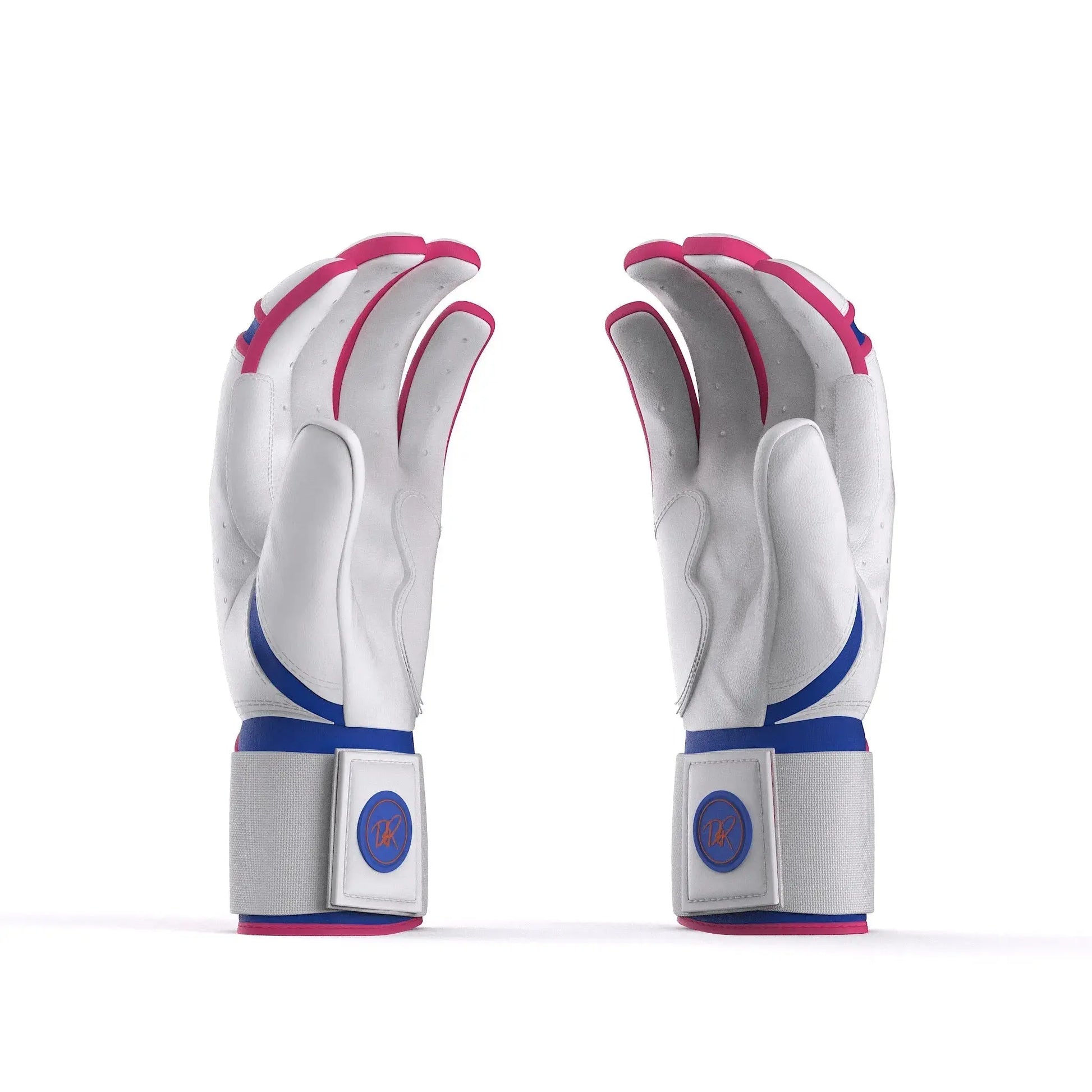Closeup of long cuff with embroidered Drip & Rip logo on South Beach Smoke batting gloves