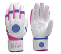 Drip & Rip Baller Series long cuff batting gloves in South Beach Smoke – baseball/softball, top view