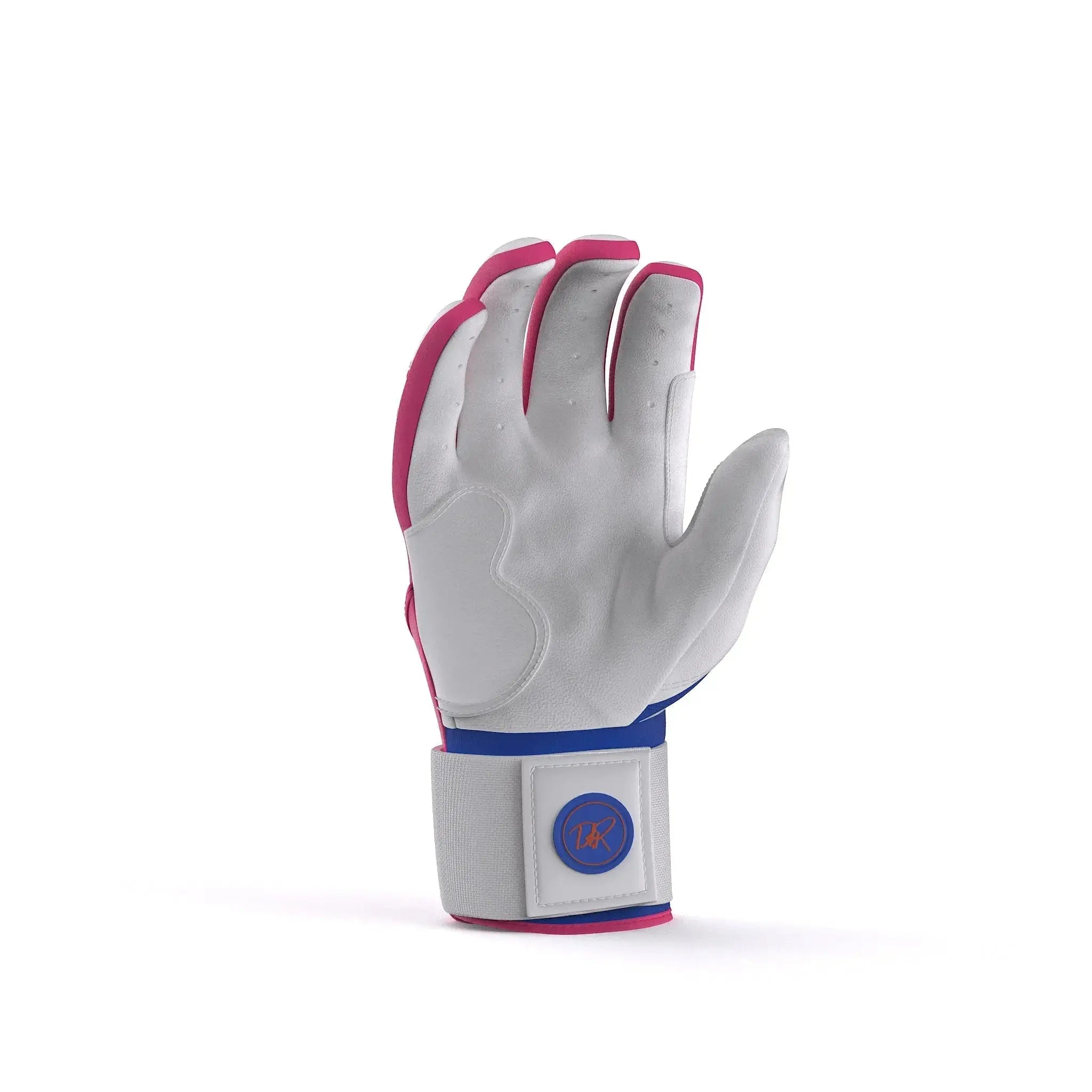 Drip & Rip™ 'Baller' Series Premium Leather Long Cuff Batting Glove South Beach Smoke - Drip & Rip