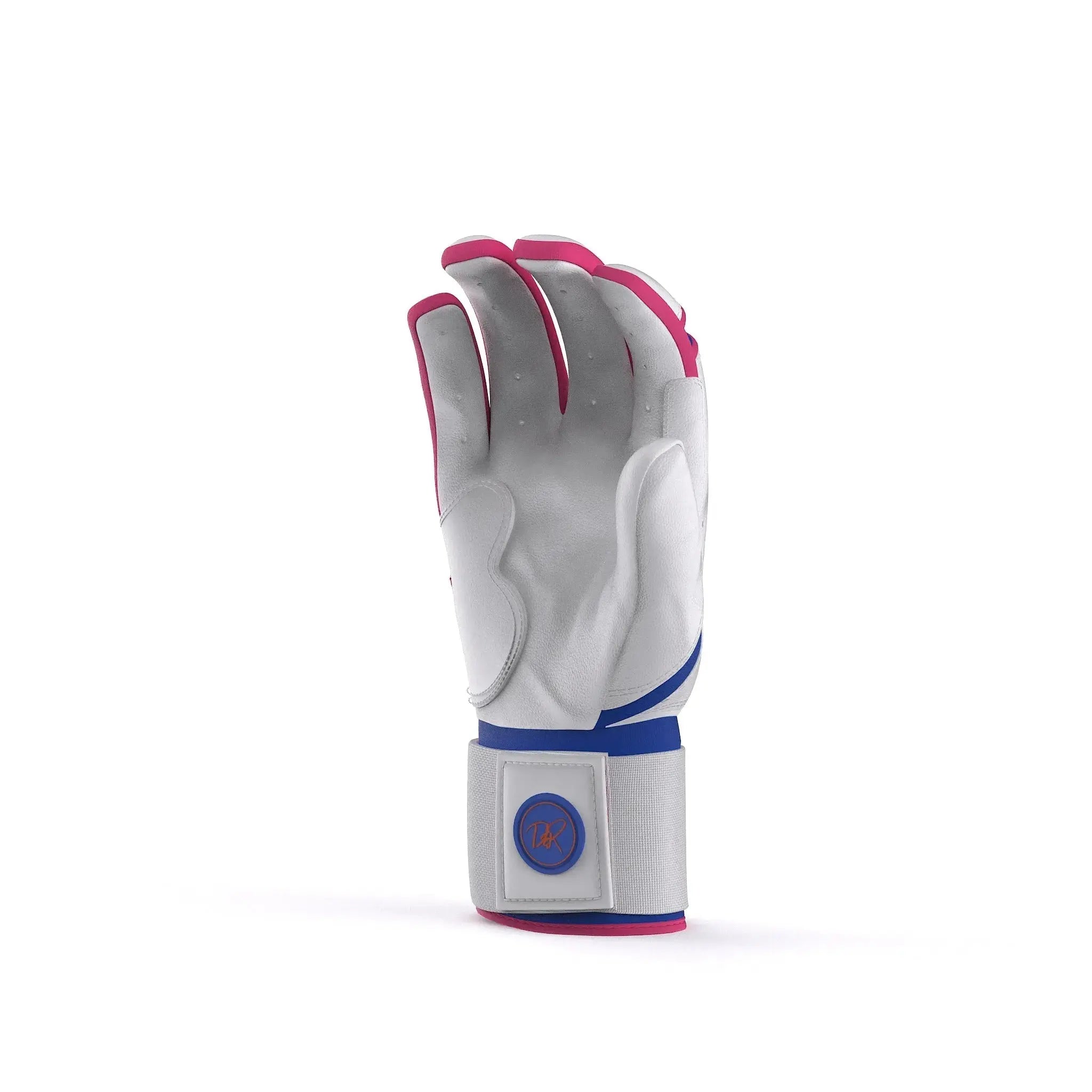 Drip & Rip™ 'Baller' Series Premium Leather Long Cuff Batting Glove South Beach Smoke - Drip & Rip