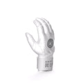 Closeup of long cuff with embroidered Drip & Rip logo on Specter batting gloves