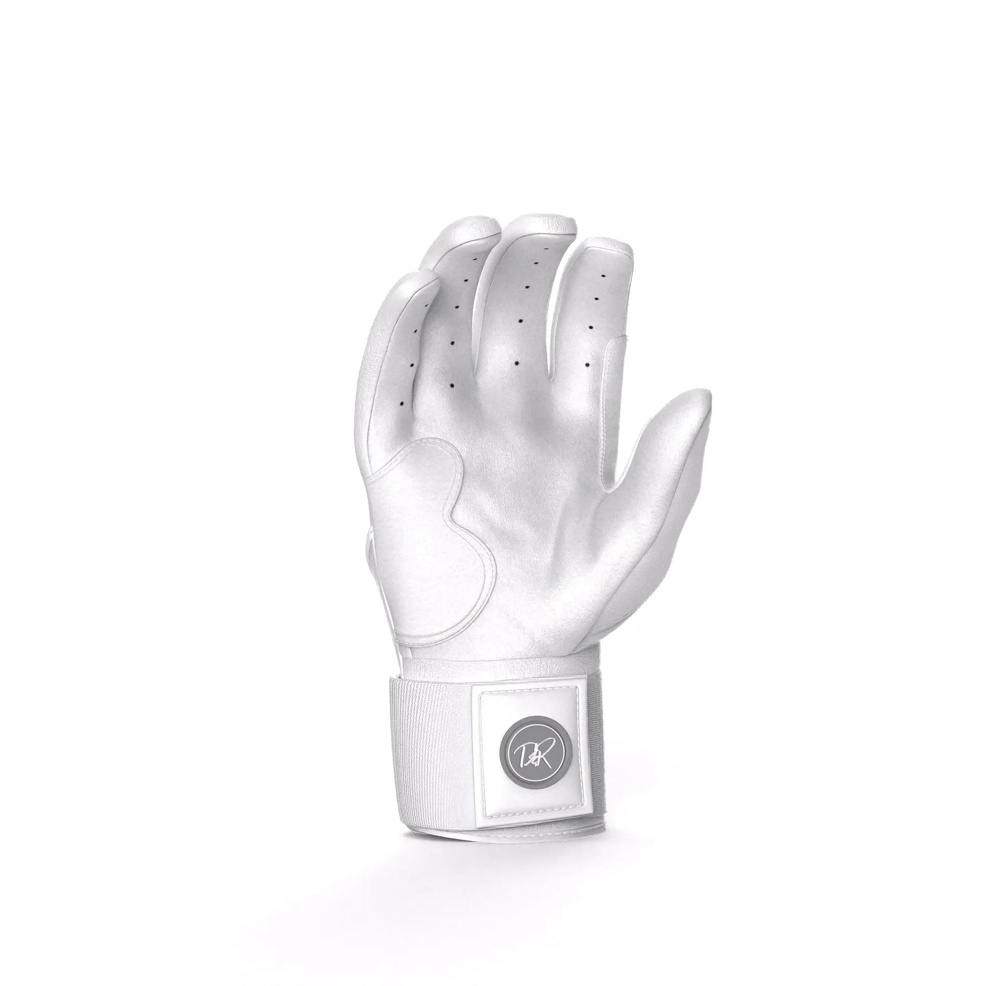 Drip & Rip Baller Series long cuff batting gloves in Specter – baseball/softball, top view