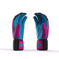 Closeup of long cuff with embroidered Drip & Rip logo on Vice Vice Baby batting gloves