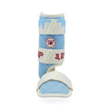 Drip & Rip Batter's Leg Guard interior view showing breathable padded lining