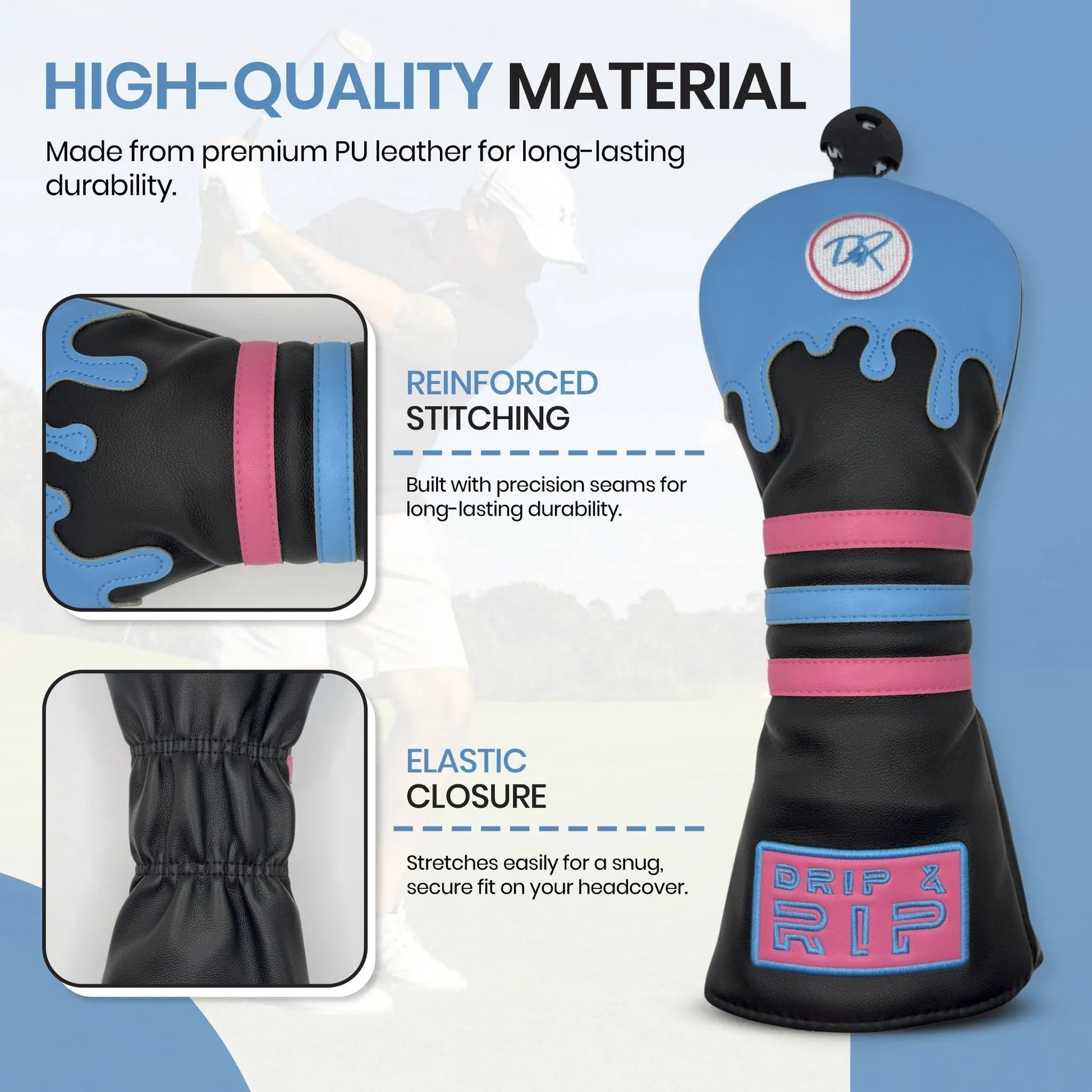 Drip & Rip™ Bomber Series Vice Vice Baby Fairway Wood Headcover - Drip & Rip