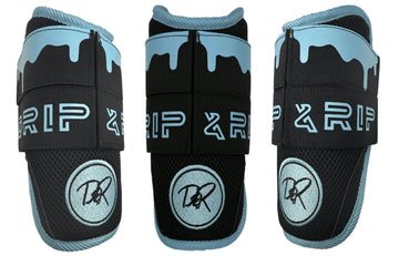 Drip & Rip Adult baseball and softball elbow guard in Black Ice, front view