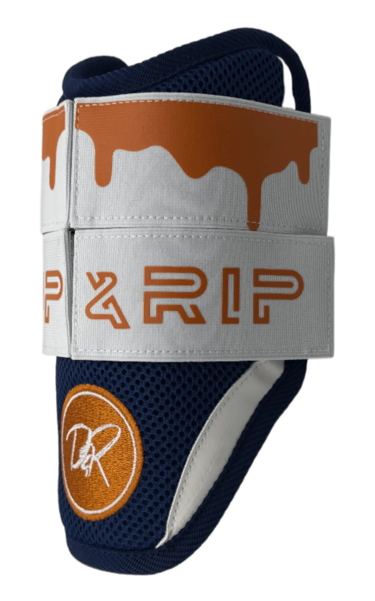 Closeup of impact foam shell on Freezer Burn Adult Drip & Rip elbow guard