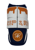 Freezer Burn elbow guard back view showing adjustable strap system and breathable sleeve