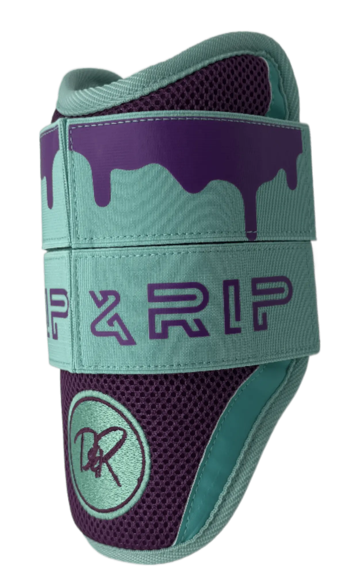 Closeup of impact foam shell on Mint Condition Adult Drip & Rip elbow guard
