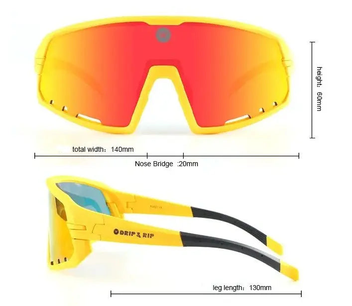 Drip & Rip Vibe Series Baseball and Softball Sunglasses - Danger Zone - Drip & Rip