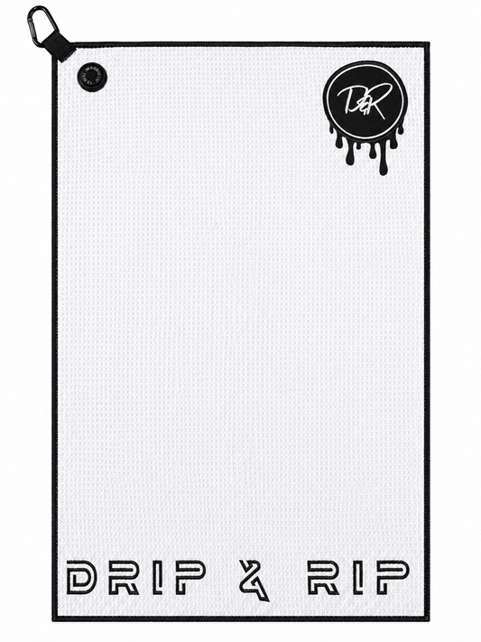 The Pin Drop Series: Drip & Rip™ Magnetic Waffle Golf Towel - Drip & Rip