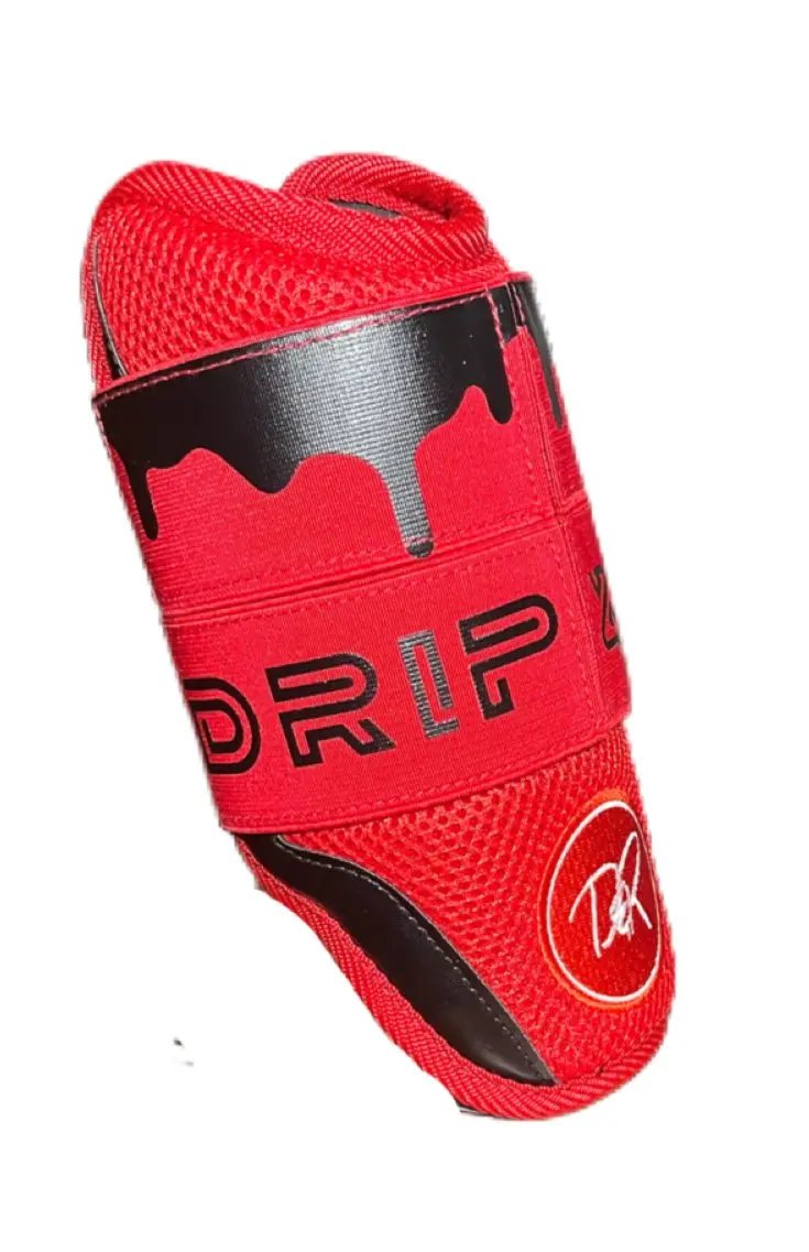 Closeup of impact foam shell on Magma Adult Drip & Rip elbow guard